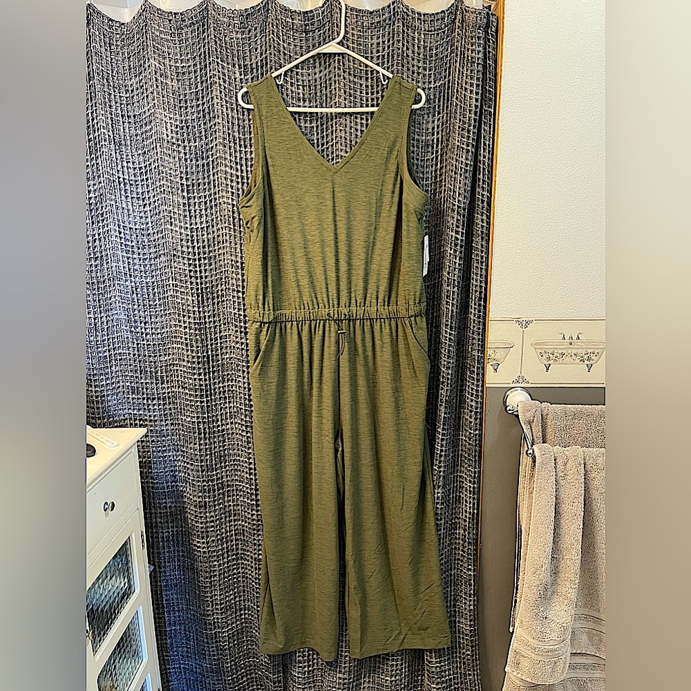 Breathe ON Waist-Defined Sleeveless Jumpsuit for Women XL NWT
